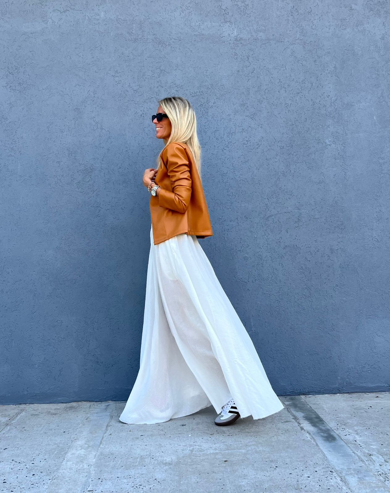 Maxifalda Tusor Off White